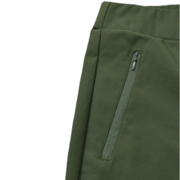 Lane Bryant Pull On Pants Zip Pocket Slacks Green Nylon Plus Size 22P - Picture 3 of 4